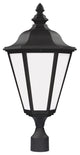 Brentwood 1-Light Outdoor Post Lantern, Black