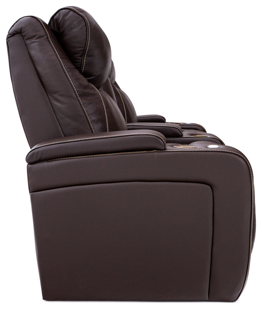 Seatcraft Colosseum Home Theater Seating, Brown, Sofa