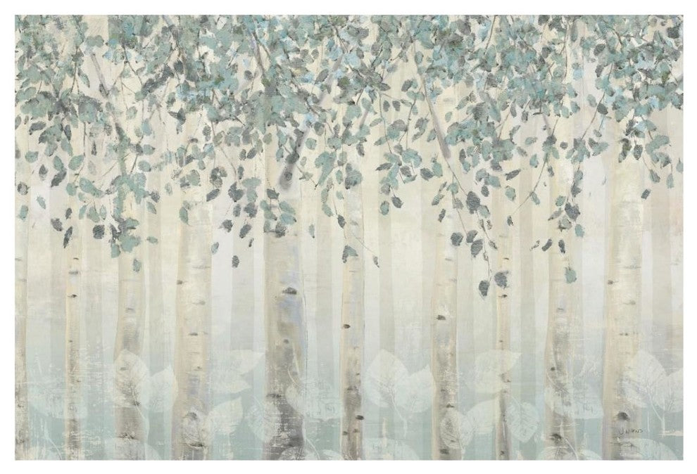 "Dream Forest I Silver Leaves" Digital Paper Print by James Wiens, 20"x14"