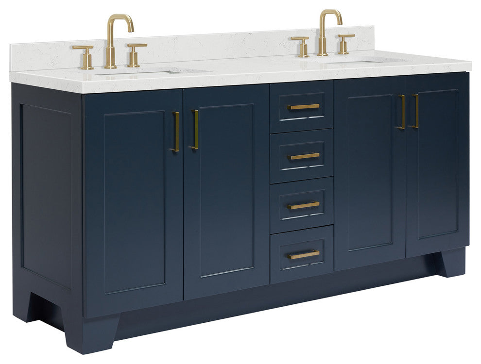 Ariel Taylor 72" Double Rectangular Sinks Bathroom Vanity