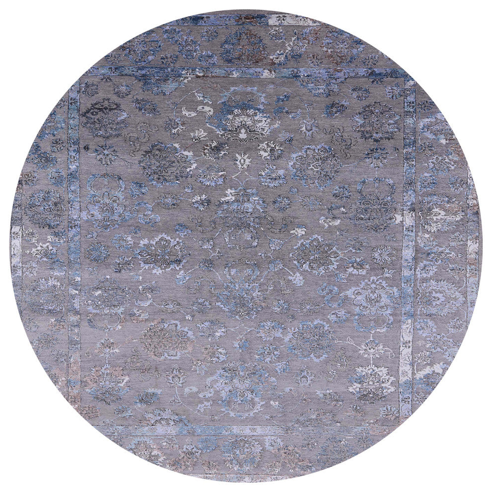 Ahgly Company Indoor Round Mid-Century Modern Area Rugs, 5' Round