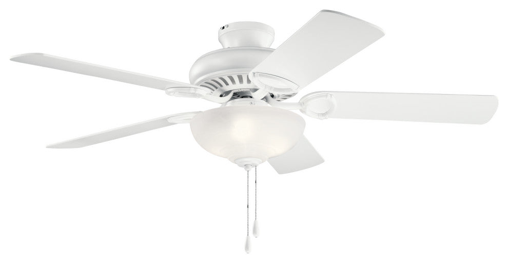 Kichler 339501MWH 52"Ceiling Fan, Matte White Finish