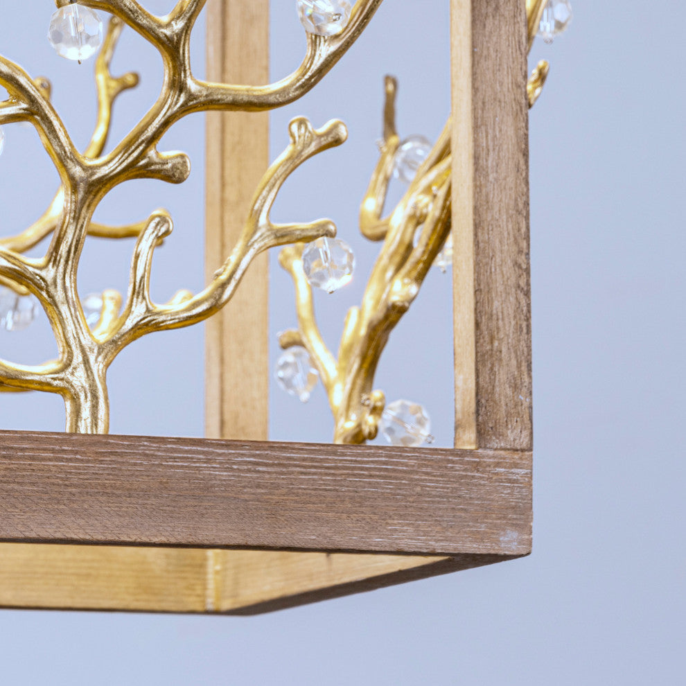 18.5-inch Modern Pendant Lighting with Tree Branch Element