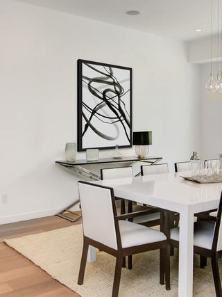 "Black Waves" Framed Painting Print, 30"x45"