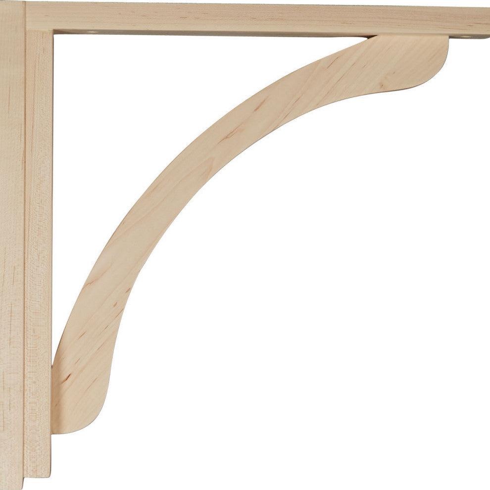2 1/2"W x 14 3/4"D x 14 1/4"H Reece Shelf Bracket, Alder
