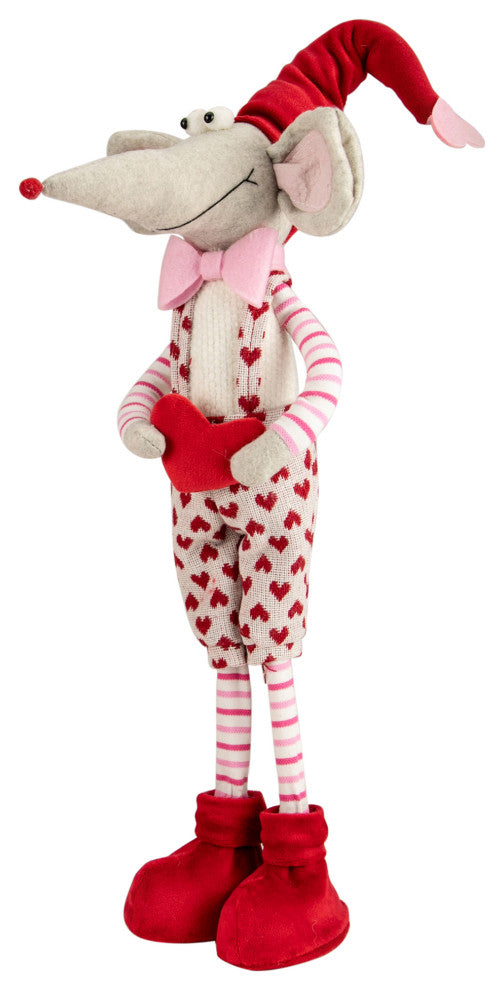 21" Standing Plush Boy Mouse Valentine's Day Figure