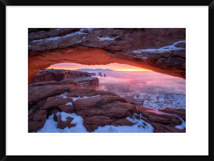 "The Moment Right Before Sunrise" Framed Digital Print by Daniel F, 30x22"