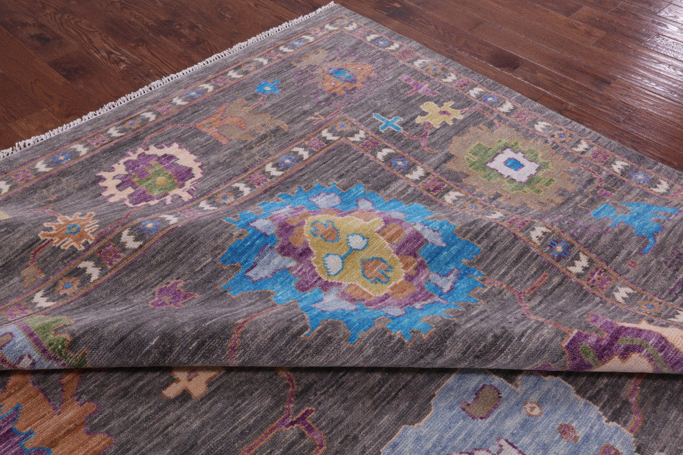 12' 3" X 15' 6" Turkish Oushak Hand-Knotted Wool Rug - Q15832