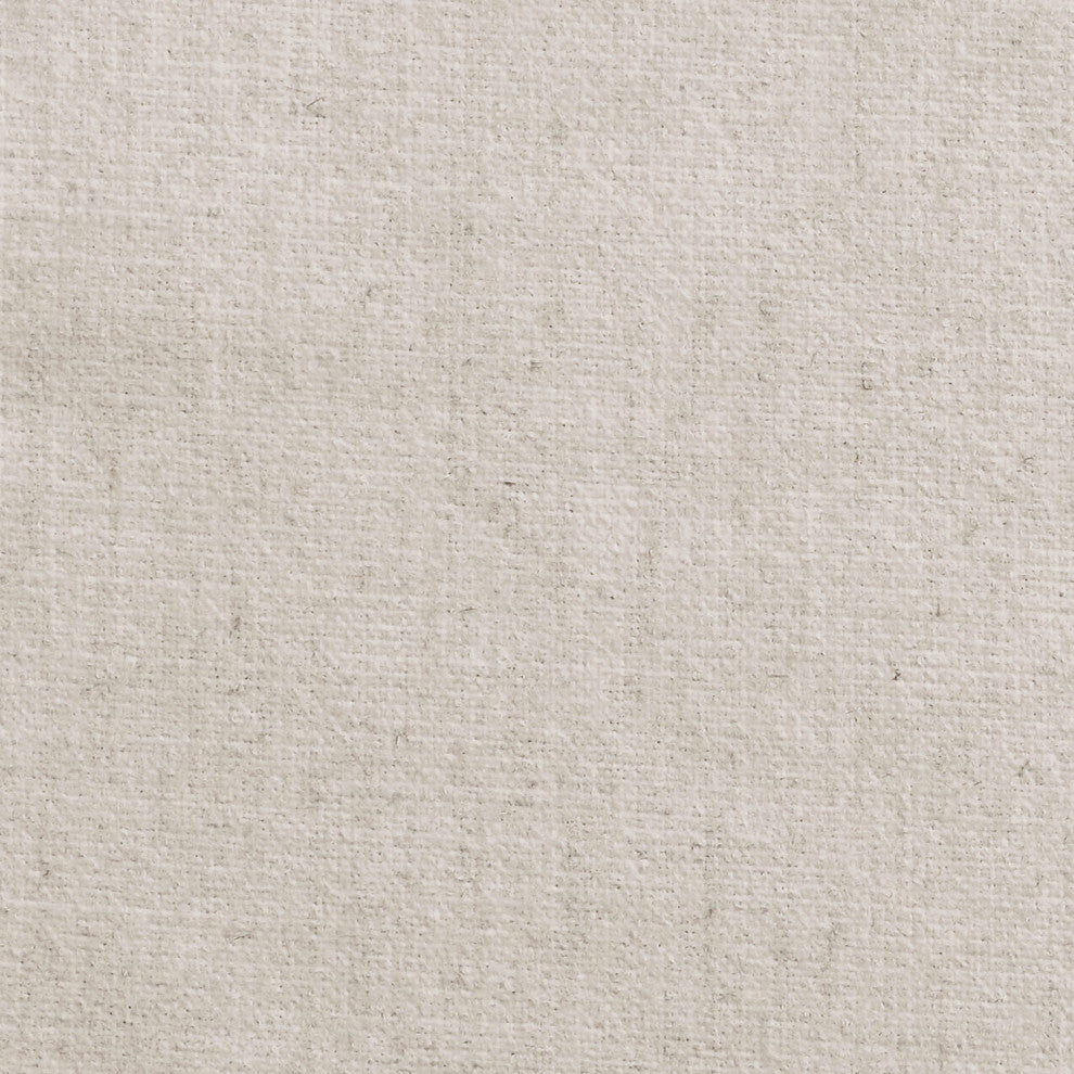 Upholstered Armless Chair, Beige Finish