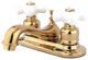 Kingston Brass 4" Centerset Bathroom Faucet, Polished Brass