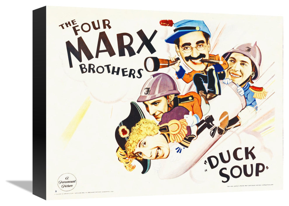 "Marx Brothers - Duck Soup 04" Canvas Giclee by Hollywood Photo Archive, 16"x13"