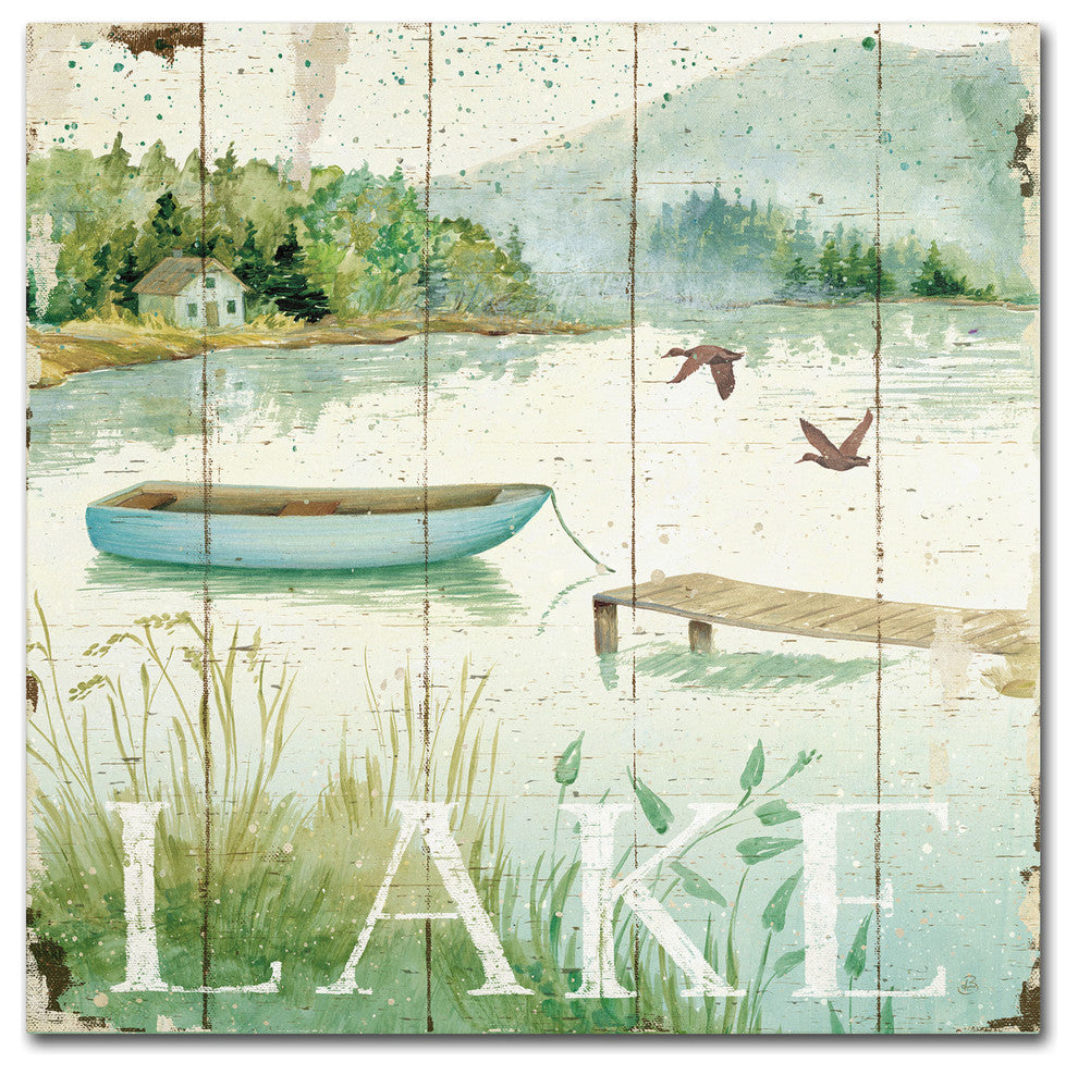 'Lakeside II' Canvas Art by Daphne Brissonnet