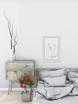 "Lazy by the Pool" Framed Painting Print, 24"x36"