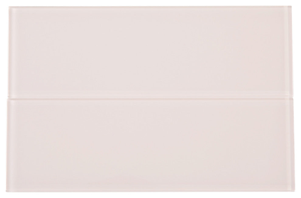 4"x12" Glass Subway Collection, Rose Pale Pink