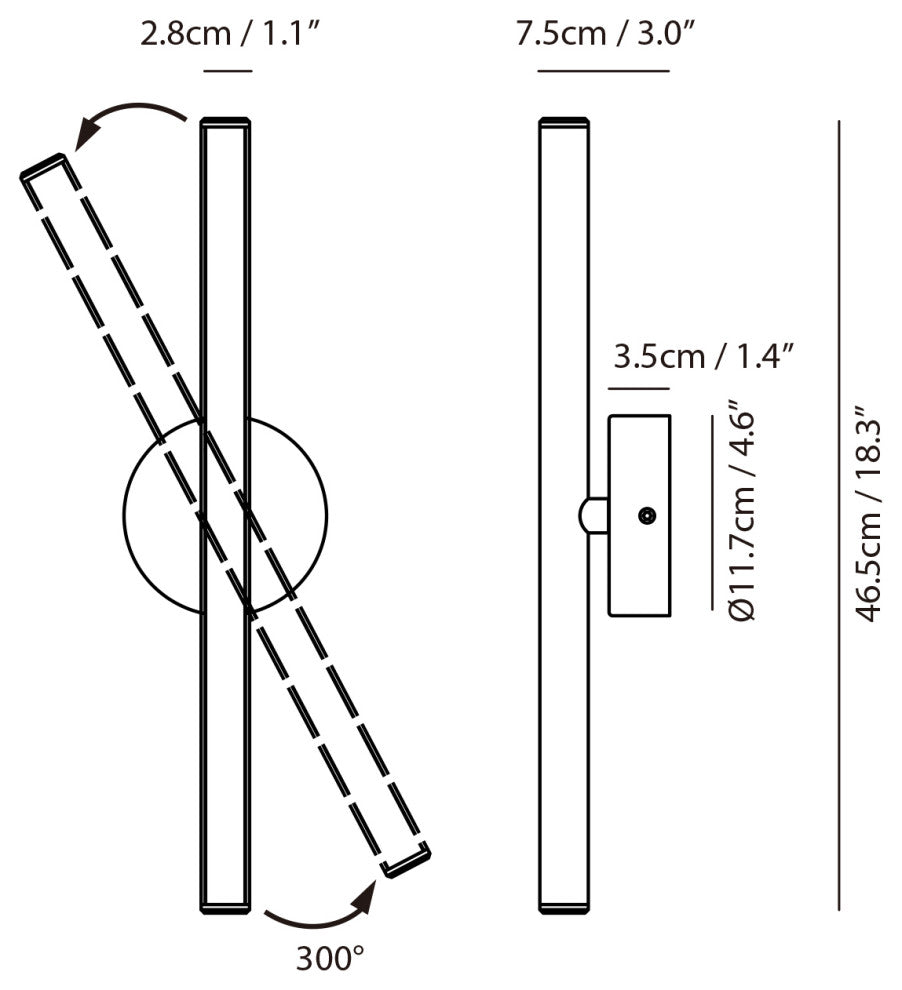 Lisa Wall Lamp, Gold