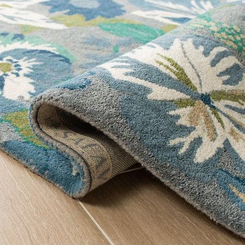 Safavieh Soho Soh849A Floral Rug, Blue/Multi, 5'0" X 8'0"