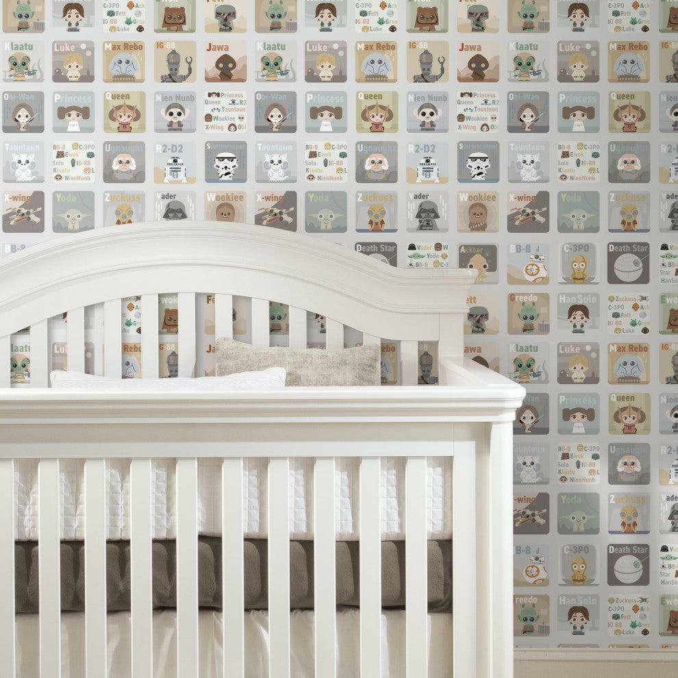 Star Wars Infant Alphabet Peel and Stick Wallpaper
