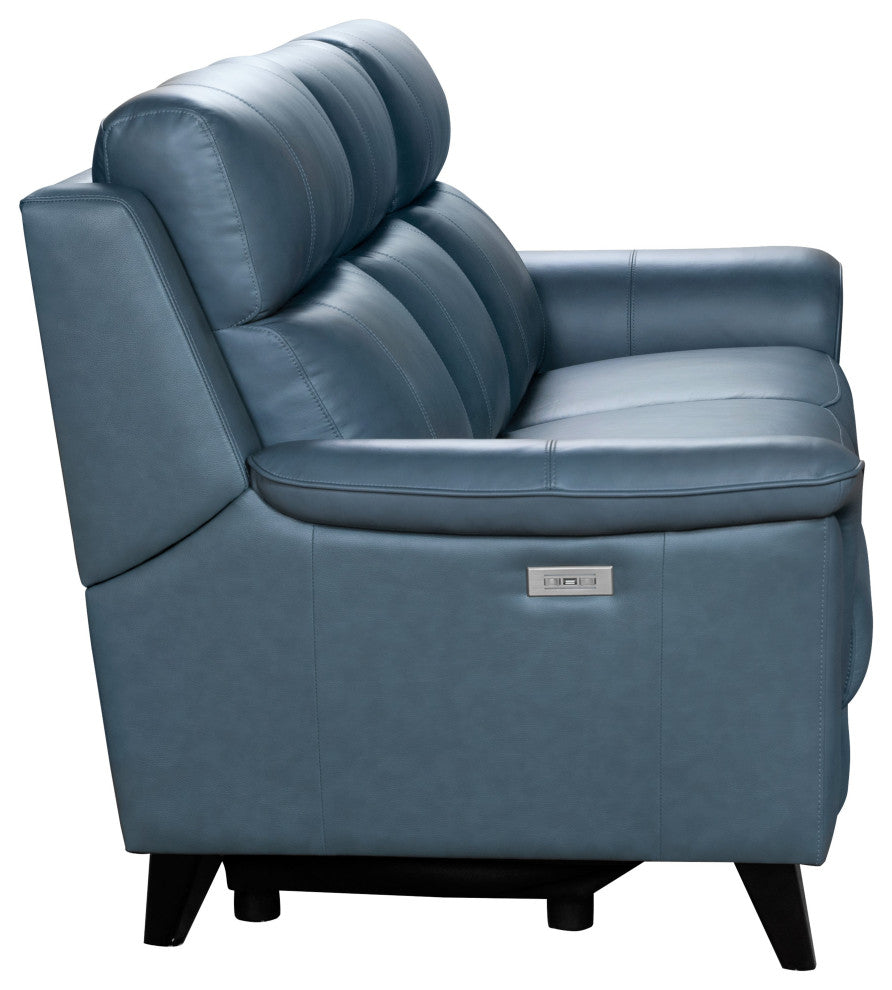 Kester Power Reclining Sofa w/Power Head Rests, Masen Bluegray