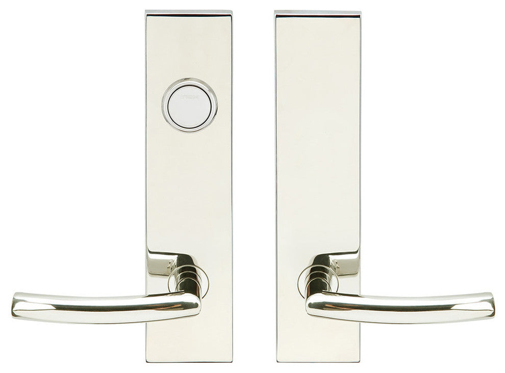 Oslo Lever, Tubular Dummy Entry, Dummy Cylinder, RH, Polished Stainless Steel