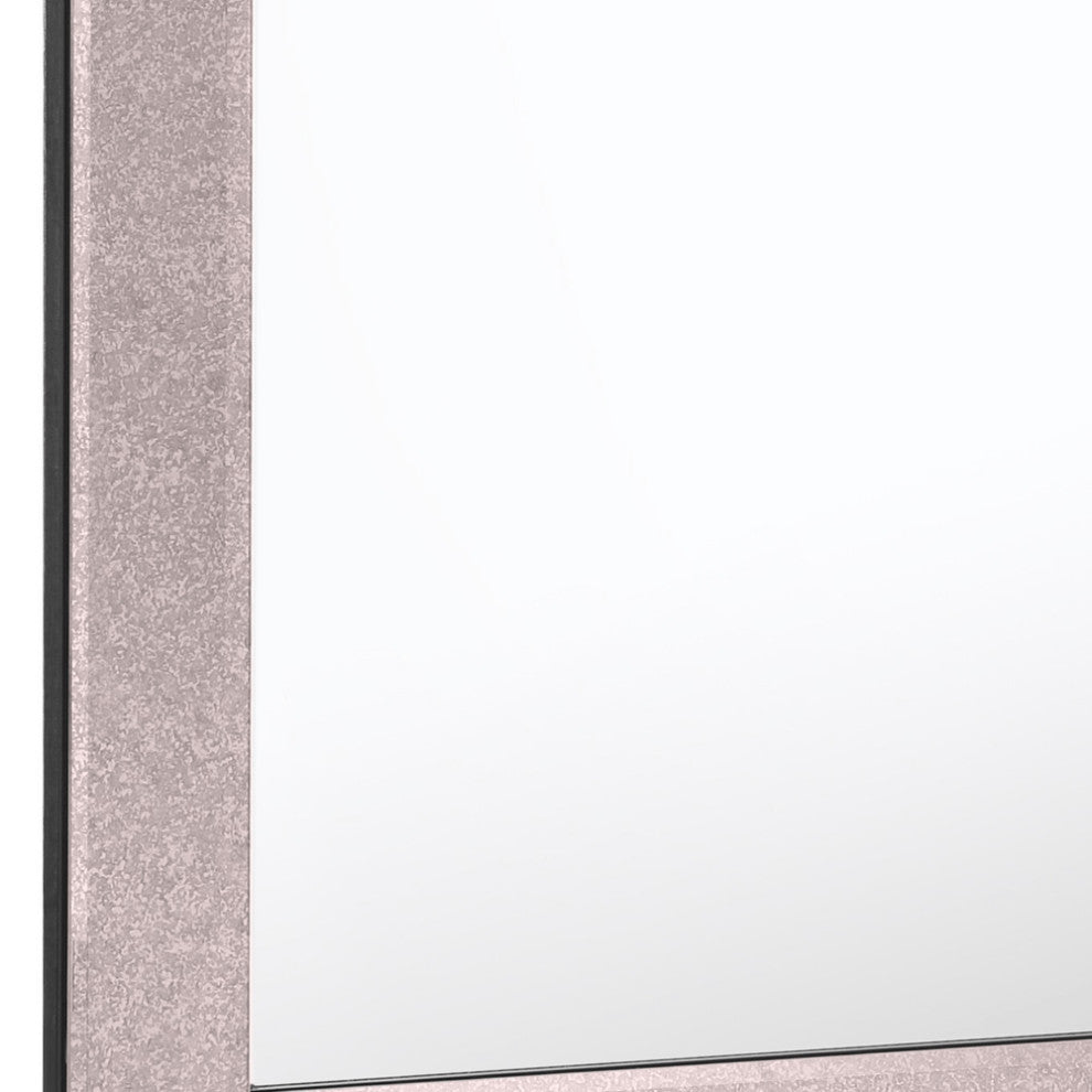 Gray Square Accent Glass Mirror