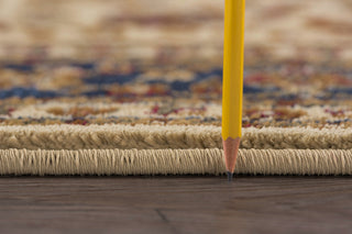 Kirsten Transitional Border Area Rug, Ivory, 6'7'' X 9'6''