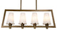 Hyde Park 4-Light Island, Vintage Gold