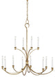 Westerly Large Chandelier, Antique Gild