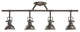 Rail Light 4-Light Halogen, Olde Bronze