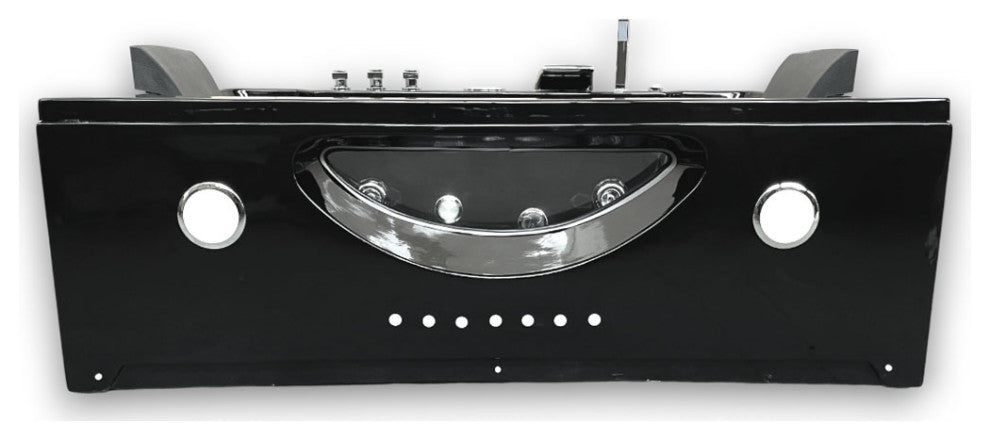 Whirlpool Tub Black 71"x36" Hot Tub Double Pump and Heater, Hypnotic