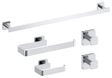 Blaze 5 Piece Bathroom Hardware Set, Chrome