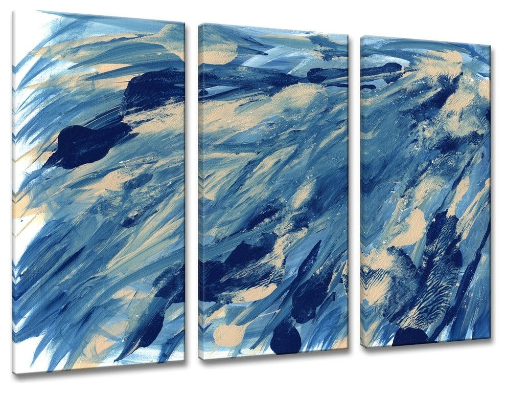 Ready2HangArt 'Midnight Swim' Canvas Wall Decor Set, 40"x60" 3-Panels