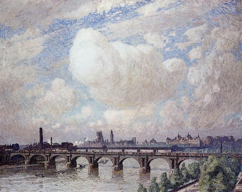 Emile Claus Waterloo Bridge in the Sun - 20" x 25" Premium Canvas Print
