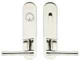 Champagne Lever, Tubular Entry Single Cylinder, LH, Polished Stainless Steel