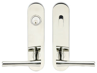 Champagne Lever, Tubular Entry Single Cylinder, LH, Polished Stainless Steel
