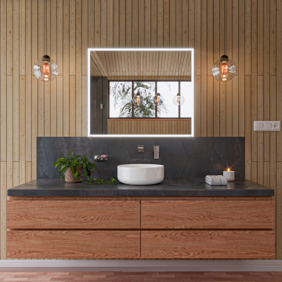 White 15" Round Above Mount Ceramic Sink