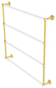 Pacific Beach 4 Tier 36" Ladder Towel Bar with Twist Accents, Polished Brass