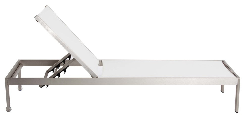 Sally Lounger and Side Table, White