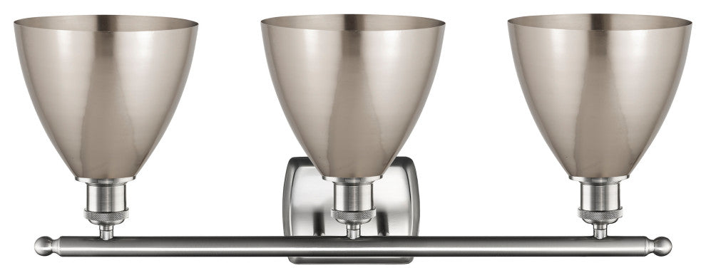 Ballston Dome Bath Vanity Light, Brushed Satin Nickel, Brushed Satin Nickel