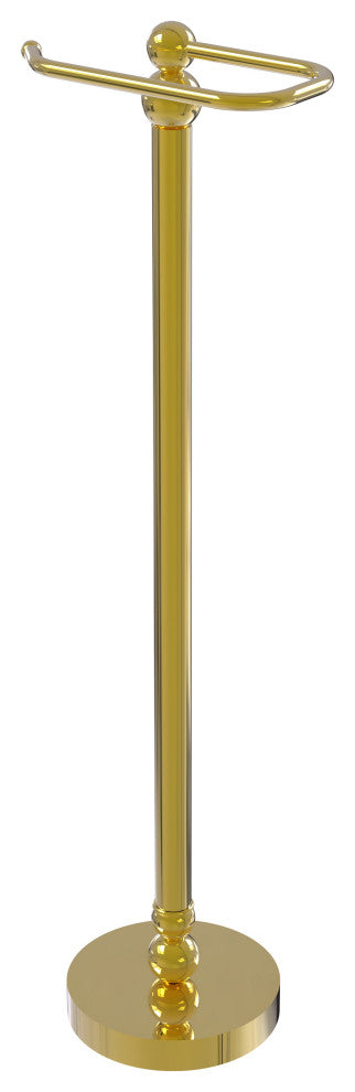 Bolero Free Standing Toilet Tissue Stand, Polished Brass