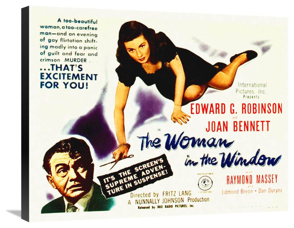"The Woman In The Window   Directed By Fritz Lang   1944" Canvas Giclee, 30"x24"