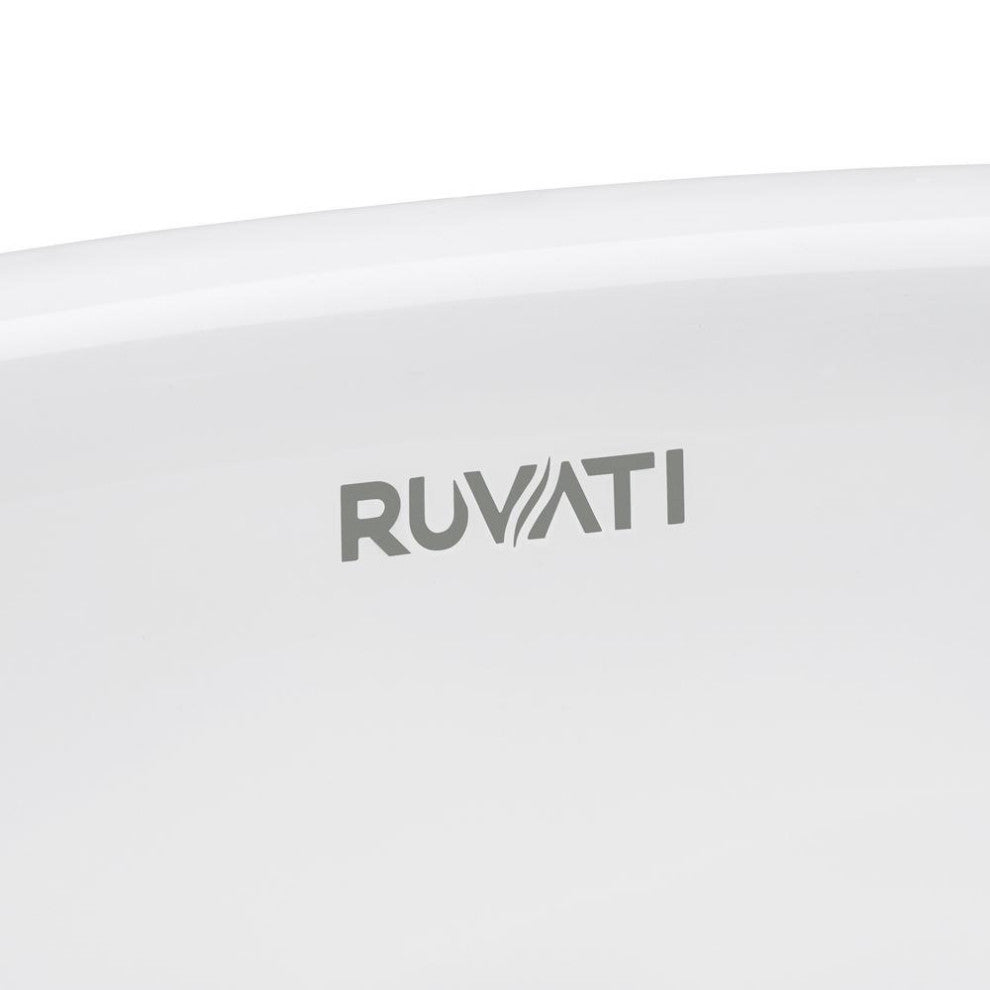 Ruvati 16 x 13 inch Undermount Bathroom Sink White
