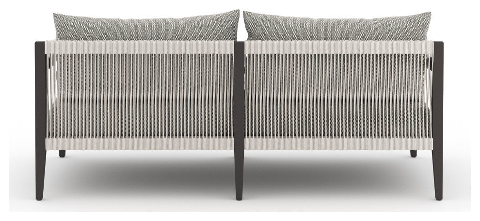 Sherwood Outdoor Sofa-63"-Bronze/Ash