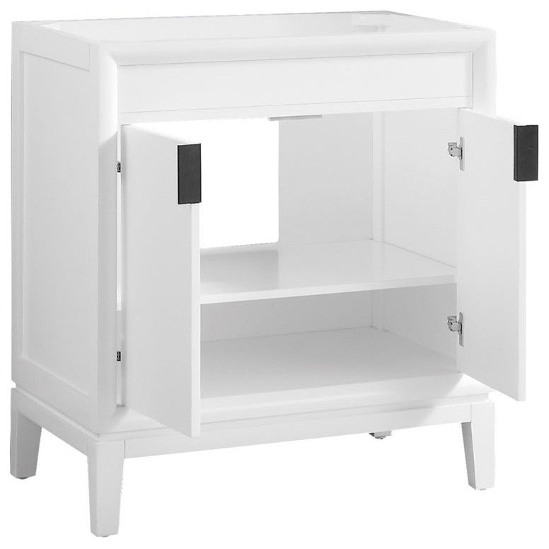 Avanity Emma 30" Vanity Only, Dove Gray, White