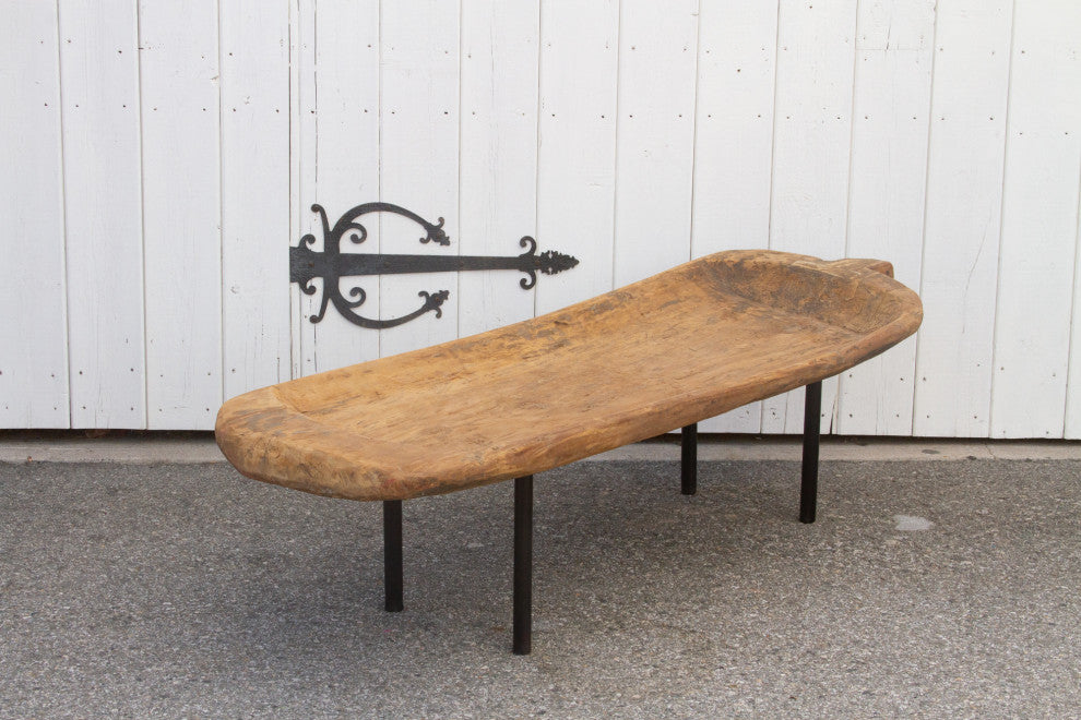 Antique Naga Wooden Trough Table
