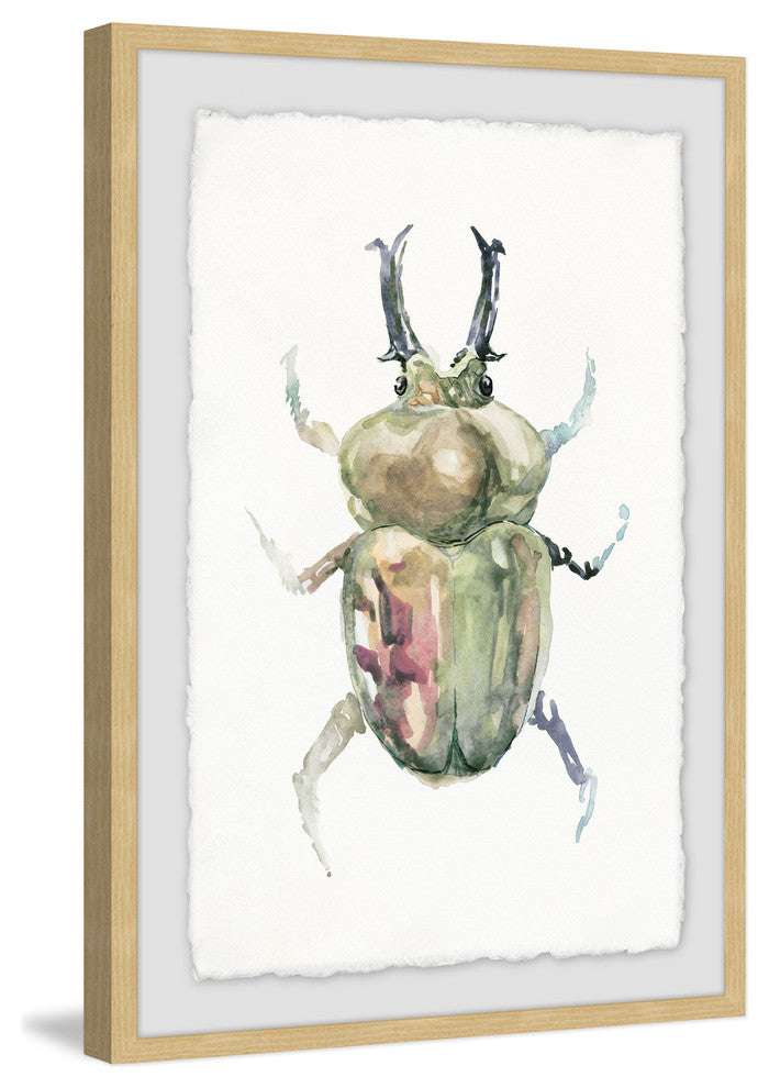 "Creepy Beetle" Framed Painting Print, 20"x30"