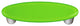 Spring Green Pull Oval, Black Post