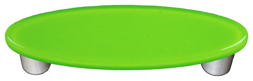 Spring Green Pull Oval, Black Post