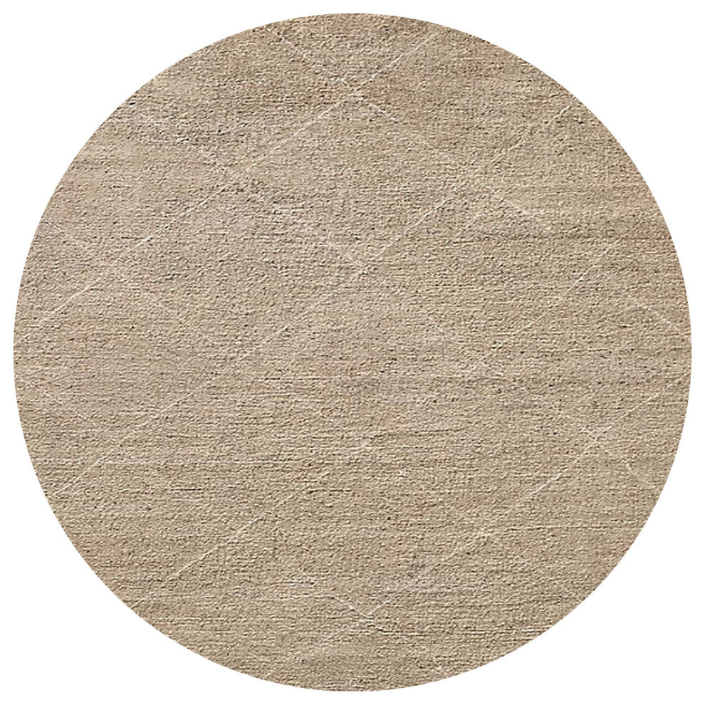 Ahgly Company Indoor Round Mid-Century Modern Area Rugs, 7' Round