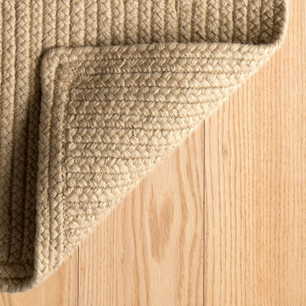 Dash & Albert Rio Braided Handwoven Indoor/Outdoor Rug, Natural, 3' x 5'