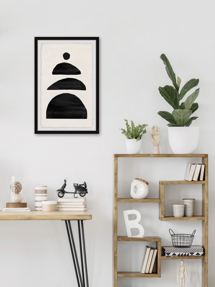 "Border Barriers" Framed Painting Print, 16x24
